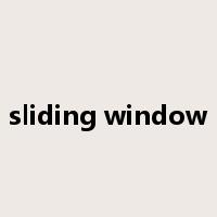 sliding window是什么意思