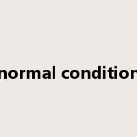 normal condition是什么意思