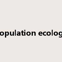 population ecology是什么意思