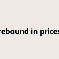 rebound in prices是什么意思