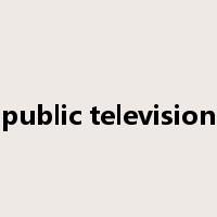 public television是什么意思
