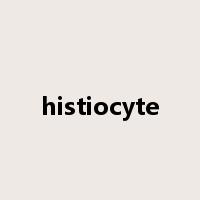 histiocyte是什么意思