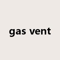 gas vent是什么意思