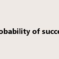 probability of success是什么意思