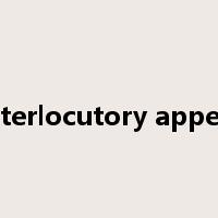 interlocutory appeal是什么意思