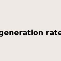 generation rate是什么意思