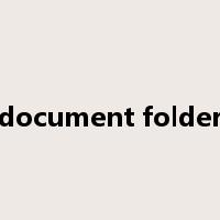 document folder是什么意思