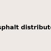 asphalt distributor是什么意思