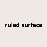 ruled surface是什么意思