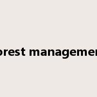 forest management是什么意思