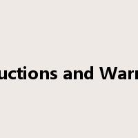 Instructions and Warnings是什么意思