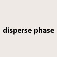 disperse phase是什么意思