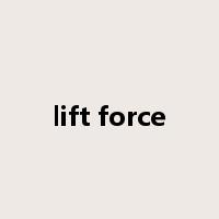 lift force是什么意思