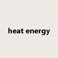 heat energy是什么意思