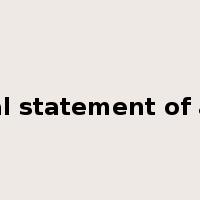 financial statement of account是什么意思