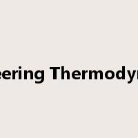 Engineering Thermodynamics是什么意思