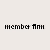 member firm是什么意思