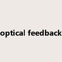 optical feedback是什么意思