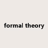 formal theory是什么意思