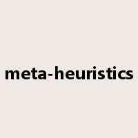 meta-heuristics是什么意思