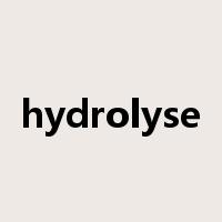 hydrolyse是什么意思