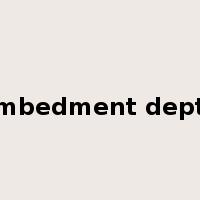 embedment depth是什么意思