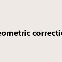 geometric correction是什么意思