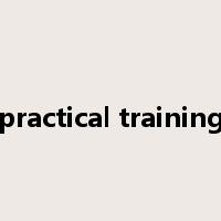 practical training是什么意思