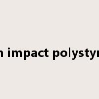 high impact polystyrene是什么意思