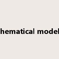 mathematical modelling是什么意思