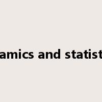 thermodynamics and statistical physics是什么意思