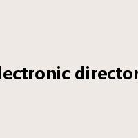 electronic directory是什么意思