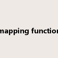 mapping function是什么意思
