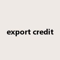 export credit是什么意思