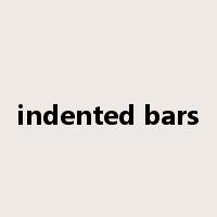 indented bars是什么意思