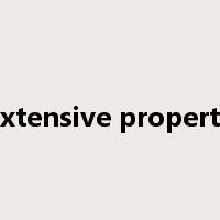 extensive property是什么意思