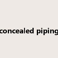 concealed piping是什么意思