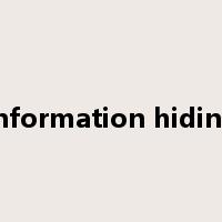 information hiding是什么意思