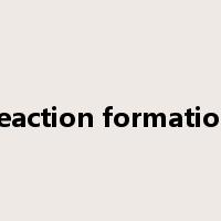 reaction formation是什么意思