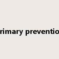 primary prevention是什么意思