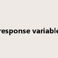 response variable是什么意思