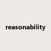 reasonability是什么意思