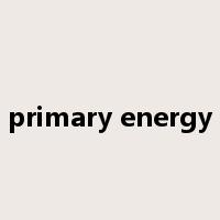 primary energy是什么意思