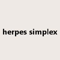 herpes simplex是什么意思