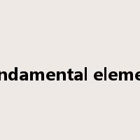 fundamental element是什么意思