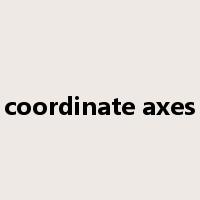 coordinate axes是什么意思