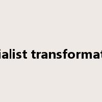 socialist transformation是什么意思