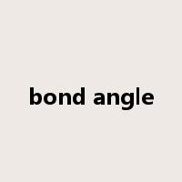 bond angle是什么意思