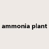 ammonia plant是什么意思