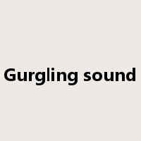 Gurgling sound是什么意思